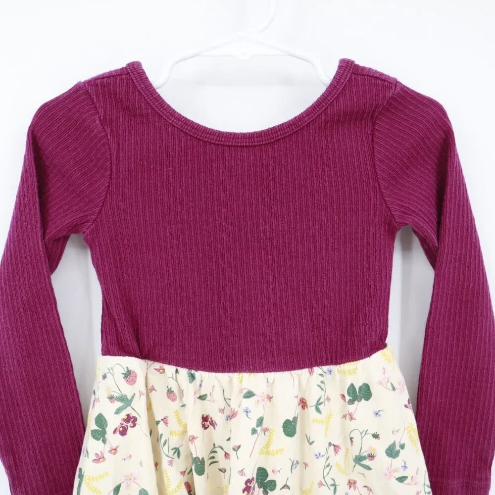 Tea‎ Ballet Skirted Dress Girl's 3 Burgundy Casual Cute Novelty Dance Playful